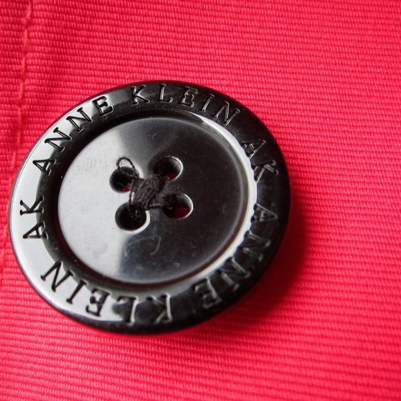 ANNE KLEIN BRIGHT RED COTTON BLAZER - SIZE 8P - Picture 12 of 12